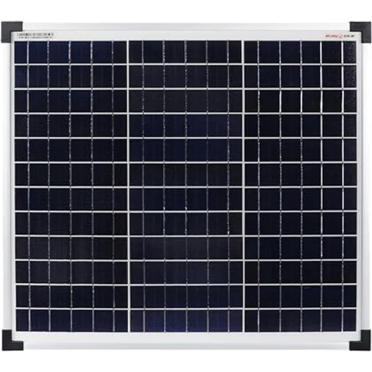 EnjoySolar Solarpanel Eco Line ES30P36, polykristallines Solarmodul 30W 12V mit 90cm Kabel und TÜV-Zertifizierung – Bild 1