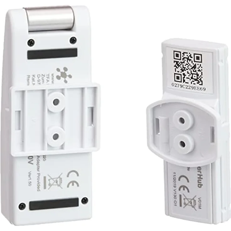 TFA WeatherHub SET1, Wetterstation mit Temperaturmonitor und 90 Tagen Datenhistorie, Weiß – Bild 2