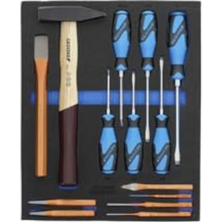 Gedore TS-308 2956535, 308-teiliges Werkzeugset mit 2-farbigen Schaumstoffeinlagen und umfassendem Werkzeugsortiment – Bild 4