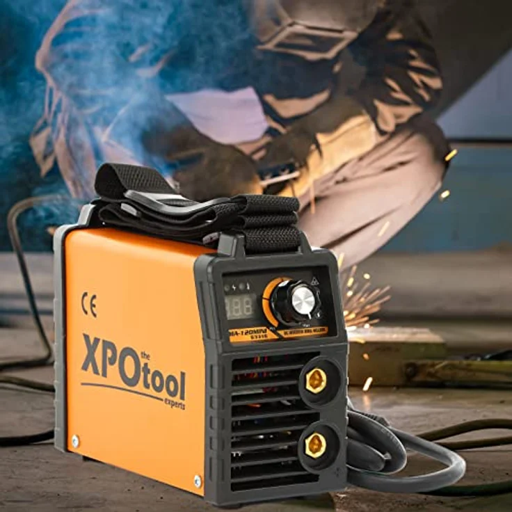 XPOtool MMA Elektroden Schweißgerät 20-120A IGBT Inverter, E-Hand mit Arc-force, Hot-start, Anti-stick, inklusive Zubehör – Bild 2