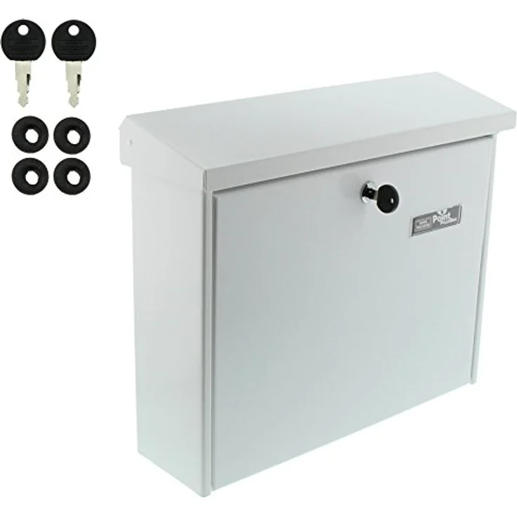 BURG-WÄCHTER Briefkasten, A4 Einwurf-Format, EU Norm EN 13724, Inkl. 2 Schlüsseln, Verzinkter Stahl, Journal 5867 W, Weiß – Bild 6