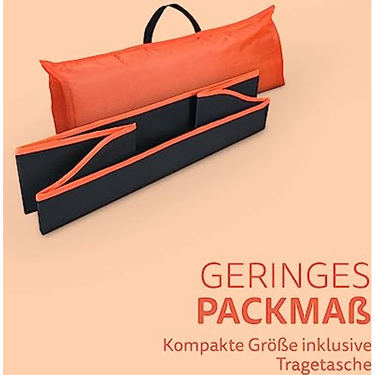 Bestlivings Faltbares Haustierbett für Kleine Hunde und Katzen - Orange - (60cm x 43cm) Reisebett - tragbares Hundebett mit stabilem Rahmen – Bild 4