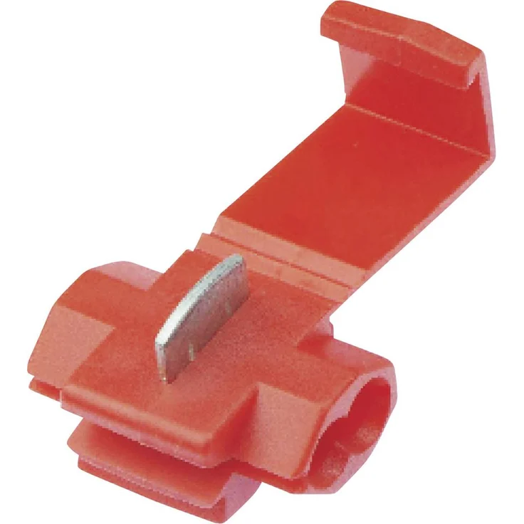 TRU COMPONENTS T1904C036 Abzweigverbinder, flexibel und starr, 0.50-1.00mm², Polzahl 2, 10 Stück, rot