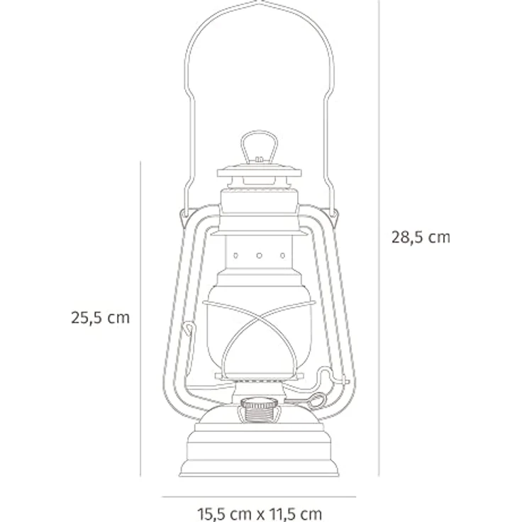 Feuerhand 276-softbeige Sturmlaterne Baby Special 276 Softbeige – Bild 2
