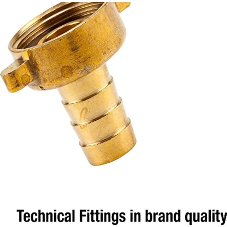 GARDENA Messing-Schlauchverschraubung 2-teilig: Verschraubung aus hochwertigem Messing, 33.3 mm (G 1 Zoll)-Gewinde, für 13 mm (1-2 Zoll)-Schläuche (7143-20) Bewässerungszubehör – Bild 5