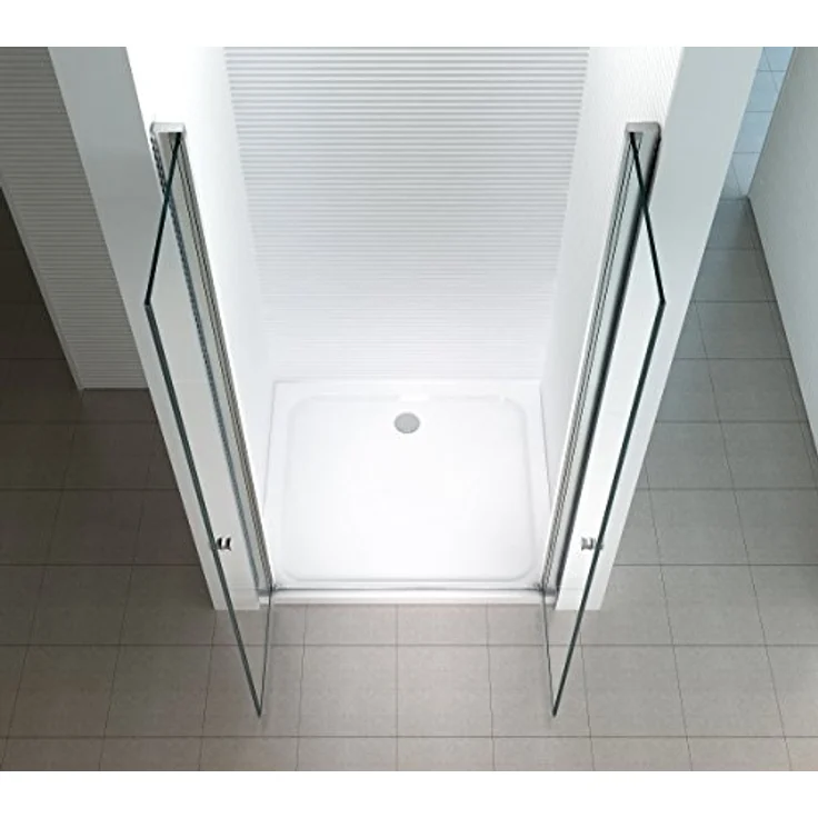Glaszentrum Hagen Dusch-Pendeltür - 120x195cm Nischentür Pendeltür - 6mm - ESG Glas - in Klar – Bild 2
