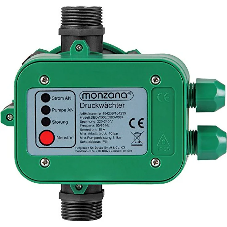 Deuba monzana® Druckschalter Druckwächter Pumpensteuerung Gartenbewässerung ohne Kabel – Bild 2