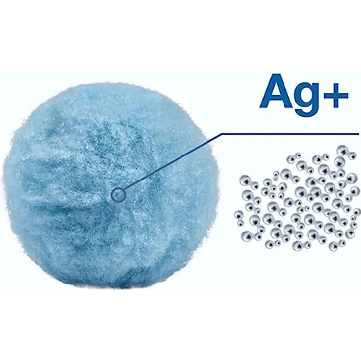 COIL Aqualoon Filterbälle, Kartuschenfilter für Pool, 70g, Ersatz für Bestway Typ III und Intex Typ A, Blau – Bild 5
