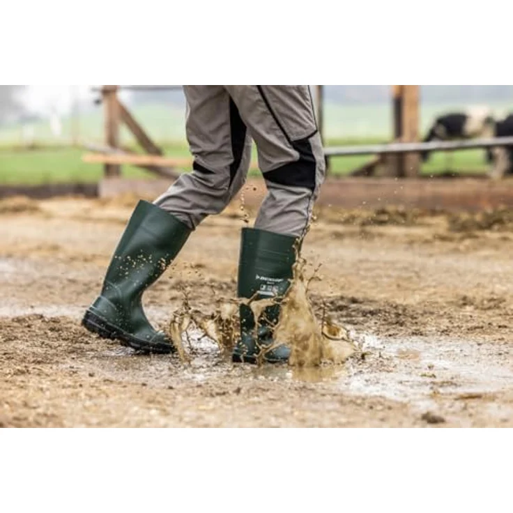 Dunlop Stiefel Work-It full safety S5 grün nach EN ISO 20345:2022 S5 SR FO LG Größe 47, Sicherheitsstiefel mit Stahlkappe und rutschhemmender Sohle – Bild 6