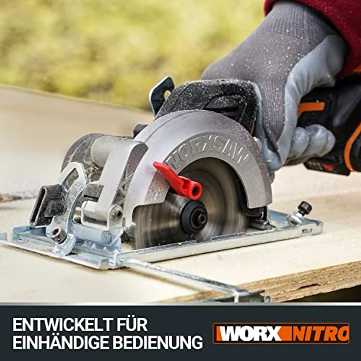 WORX WX531.9 Akku Handkreissäge 20V ? Schneidet mühelos Holz, Metall, Fliesen & Plastik ? Bürstenlose Kreissäge für exakte, gerade Schnitte ? Ohne Akku & Ladegerät – Bild 6