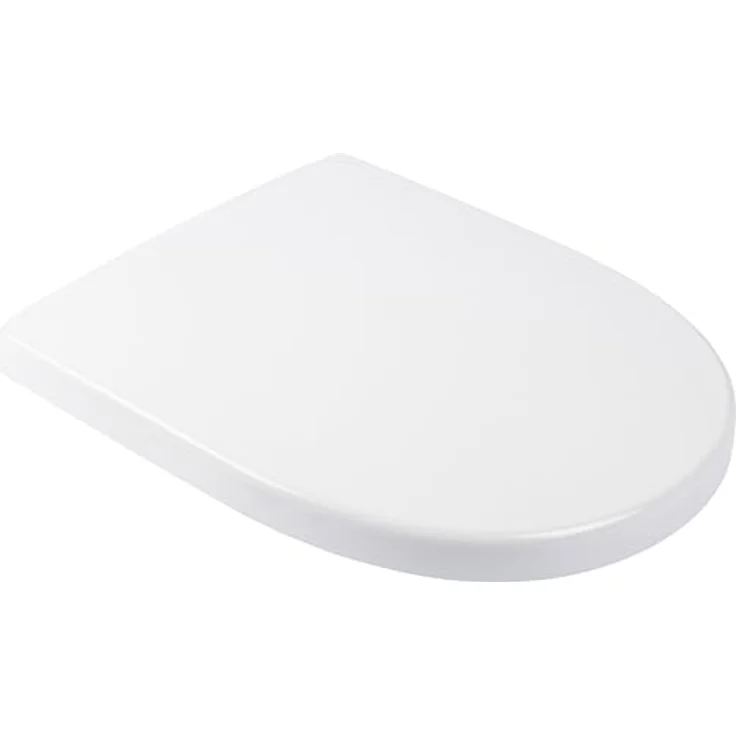 Calmwaters WC-Sitz Keramag Icon 204000 & 204060, D-Form mit Absenkautomatik, antibakteriell und kratzfest, Weiß – Bild 1
