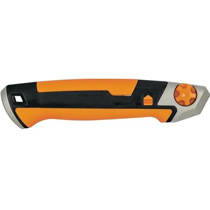 Fiskars Cuttermesser, Länge 16,5 cm, Inklusive Klinge (18mm), Rostfreier Stahl-Kunststoff, Schwarz-Orange, CarbonMax, 1027227 – Bild 3