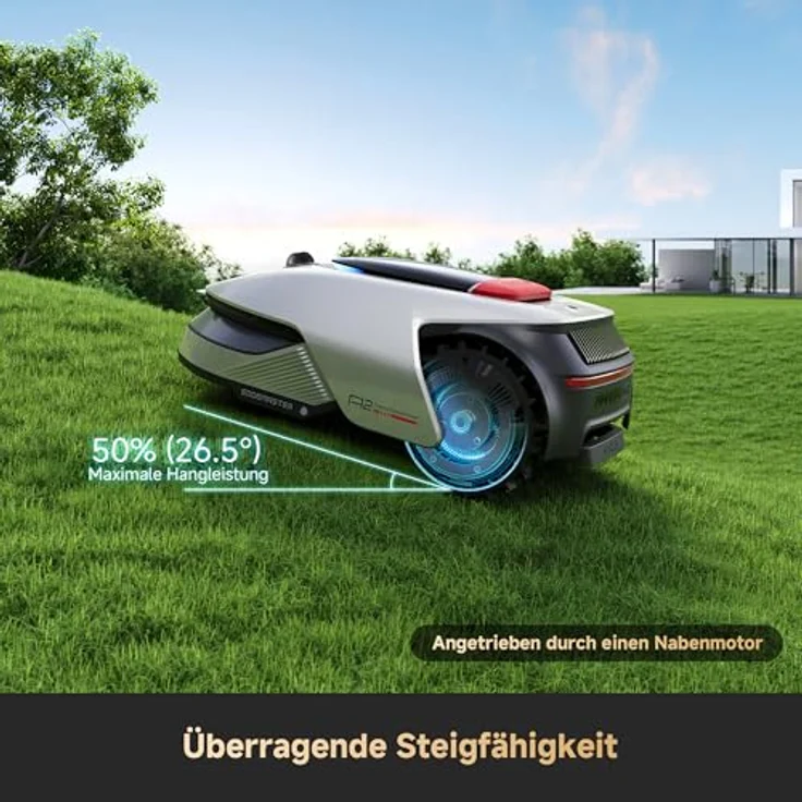 DREAME A2-1200, Akku-Mähroboter mit 3D-LiDAR & KI-Vision, für Rasenflächen bis 1200m², U-förmige Mähbahn, 5cm EdgeMaster Präzisionsschnitt, App-Steuerung, 26,5° Steigung – Bild 7