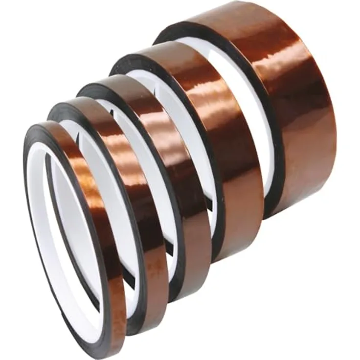WETEC Kapton-Klebeband 25 mm, Abdeckband aus original DuPont-Basismaterial, rückstandsfrei nach dem Lötvorgang
