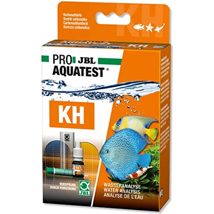 JBL Wassertest-Set, Für Süß-/Meerwasser-Aquarien und Teiche, ProAquaTest KH Karbonathärte – Bild 1