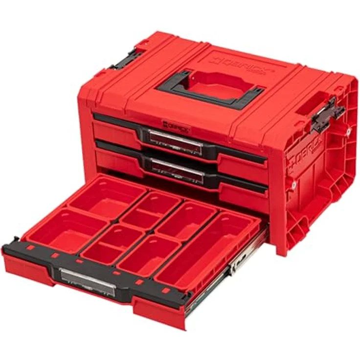 QBRICK System Werkzeugkoffer Qbrick System PRO Drawer 3 Toolbox 2.0 Expert RED ULTRA HD 13,5 l IP54, Profi-Werkzeugkoffer in leuchtendem Rot mit hohem IP-Schutzgrad - Preisvergleich – Bild 3