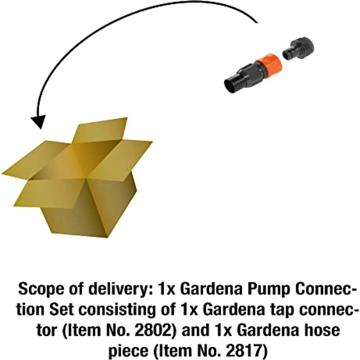 Gardena Profi-System Pumpen-Anschlusssatz: Schlauchkupplung für 19 mm (3-4 Zoll)-Schläuche, für einen höheren Wasserdurchfluss (1752-20) – Bild 5
