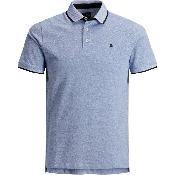 Jack & Jones Poloshirt in Bright Cobalt/S, Größe L, aus 100% Baumwolle