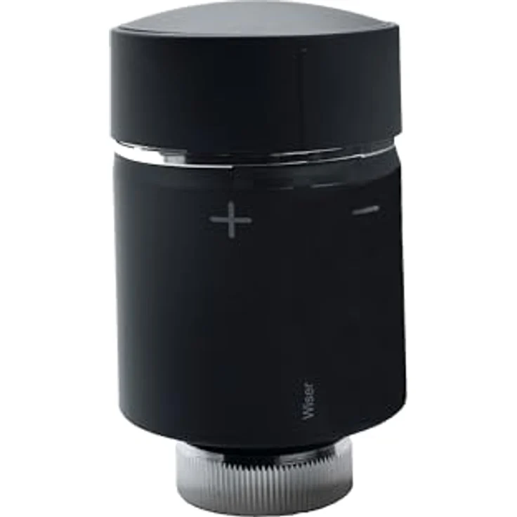 Schneider Electric Wiser Heizkörperthermostat, Smart Thermostat mit App-Steuerung, Zigbee & Matter-kompatibel, schwarz, Artikelnummer CCTFR6101 – Bild 2