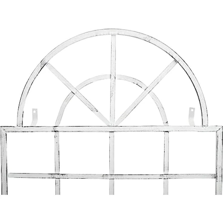 CLP Rankhilfe Viva, 2 St., 2er Set, aus Eisen zur Wandbefestigung, antike Patina, 180 cm x 70 cm, handgefertigt – Bild 4
