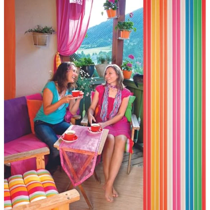 CONACORD Streifenvorhang 90x200cm, Bunt – Bild 3