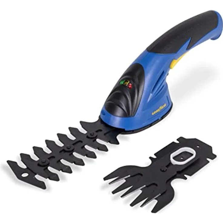 Goodyear - Lithium-Rasenmäher Schere 1,5 Ah 3,6 V Elektrische Gartenschere 2 in 1 1.100 U/min. Schere für Büsche