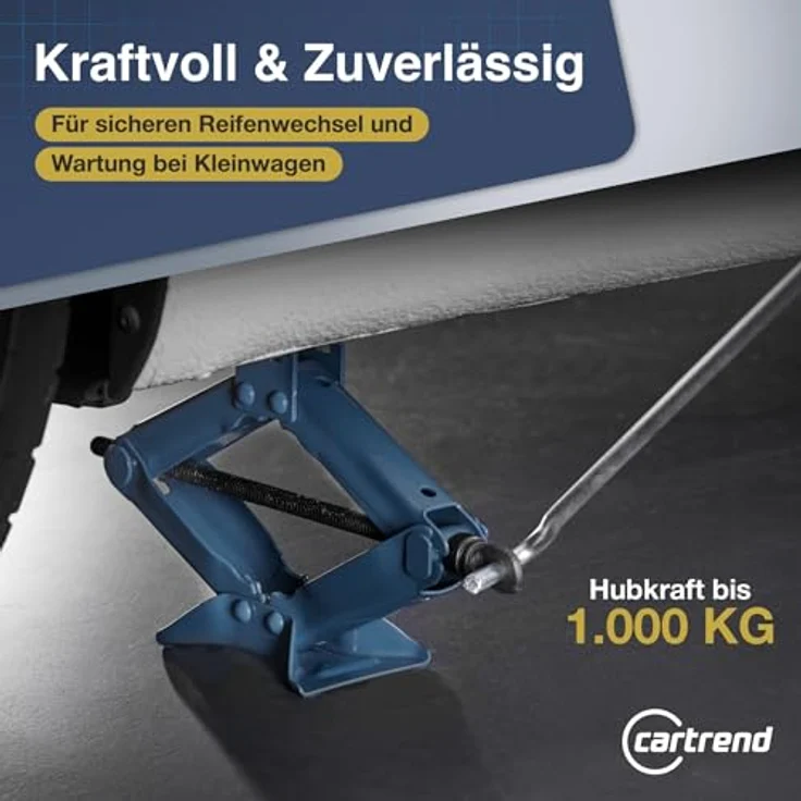 Unitec Scherenwagenheber 1000 kg – Bild 3