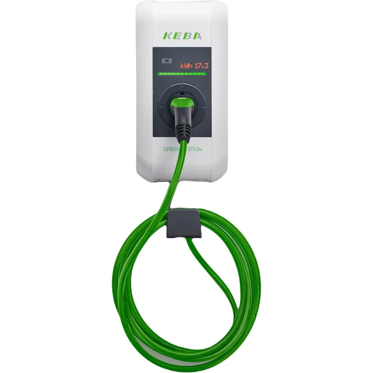 Keba KeContact P30 Dienstwagen-Wagenbox (Typ 2, 11 kW, 16 A) Wallbox, CO₂-neutral, Österreichische Produktion