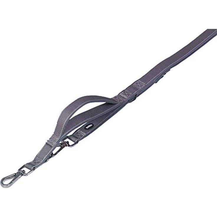 Nobby Führleine mit Kurzführer Classic Preno Royal, grau L: 200 cm, B: 25/35 cm, 1 Stück – Bild 1