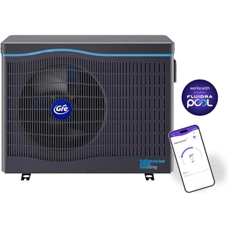 Gre HPGIC60, Full-Inverter-Wärmepumpe für Schwimmbäder, effizientes Heizsystem mit Konnektivität für 60m³ – Bild 3
