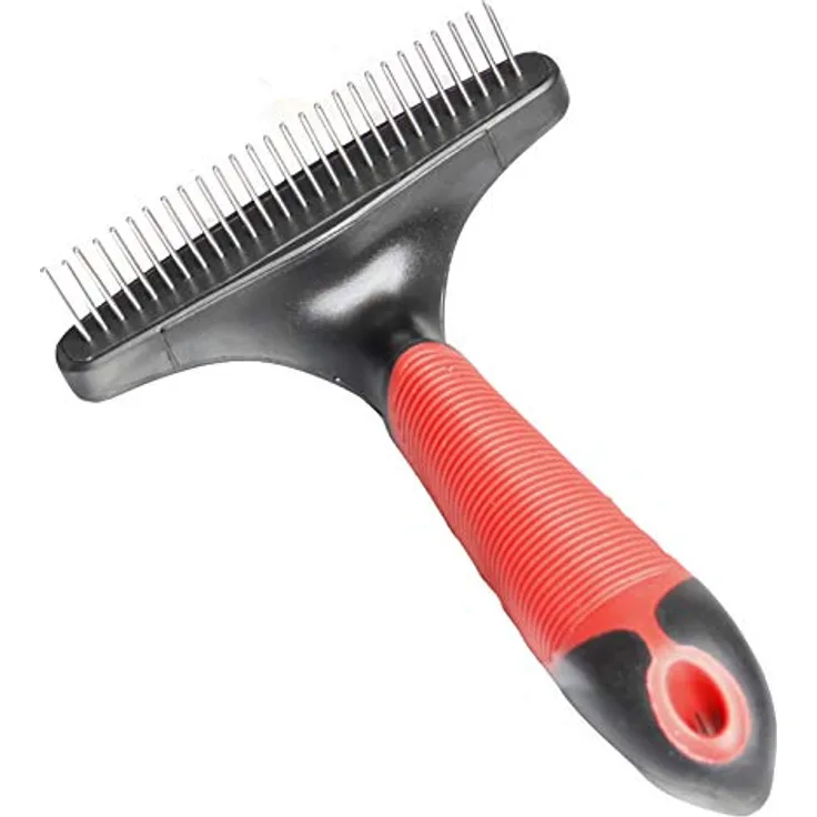 Karlie Striegel - Rotierende Zinken L: 16 cm B: 11 cm H: 5 cm rot-schwarz grob