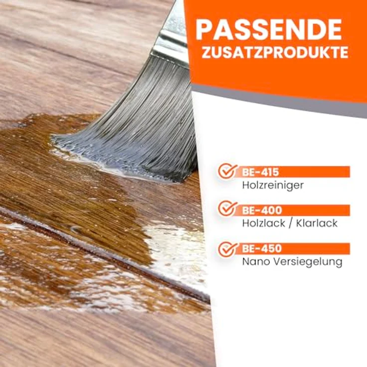 BEKATEQ Leinölfirnis 10l Holzöl für innen & außen I Holzschutz Holzpflege Imprägnierung von Holzboden, Parkett, Dielen, Möbel, Douglasie I Wasser & schmutzabweisend I farblos & farbvertiefend – Bild 4