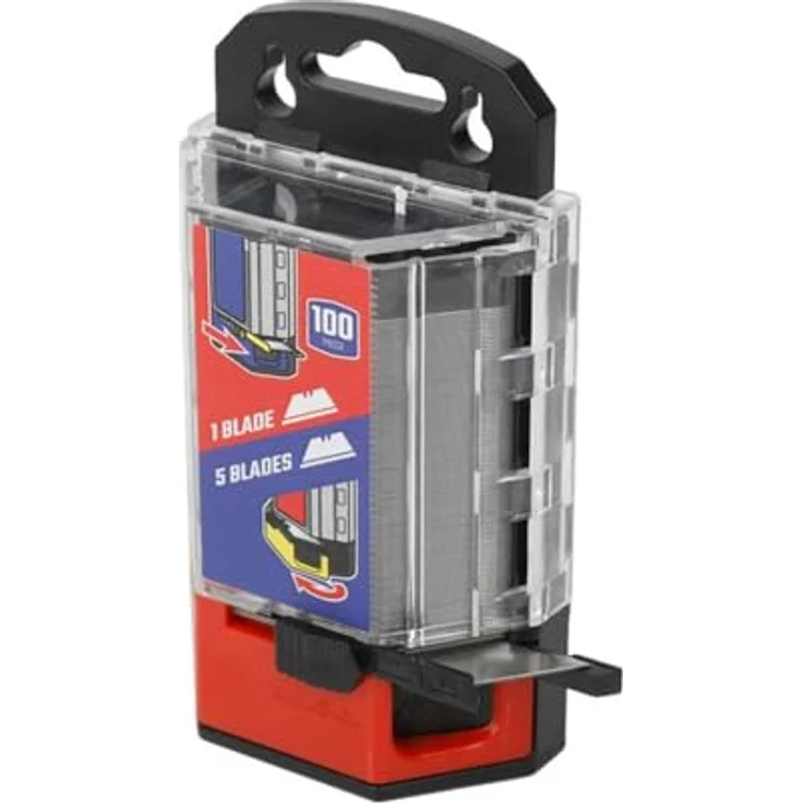 WorkPro WP213004, Cuttermesser mit 100 SK2 Universalmesserklingen und Restklingenanzeige, innovatives Design – Bild 5
