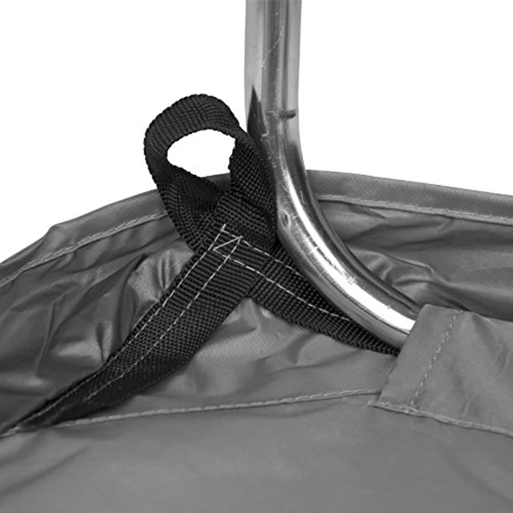 Bo-Camp 4117730, Flachmarkise für Wohnwagen, graue Polyester-Fassadenmarkise mit verzinktem Stahlrahmen und Wassersäule 2000 mm – Bild 7