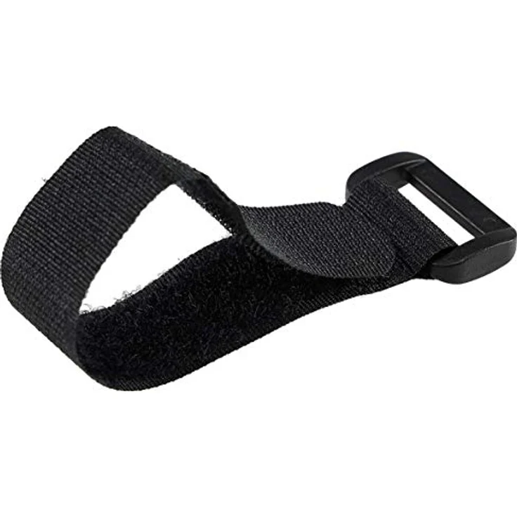 Kabelbinder Klettband Klettverschluss mit Öse | 15cm lang 2cm breit I Sicheres Verstauen von Kabel und Leitungen I 5er Pack Schwarz – Bild 1
