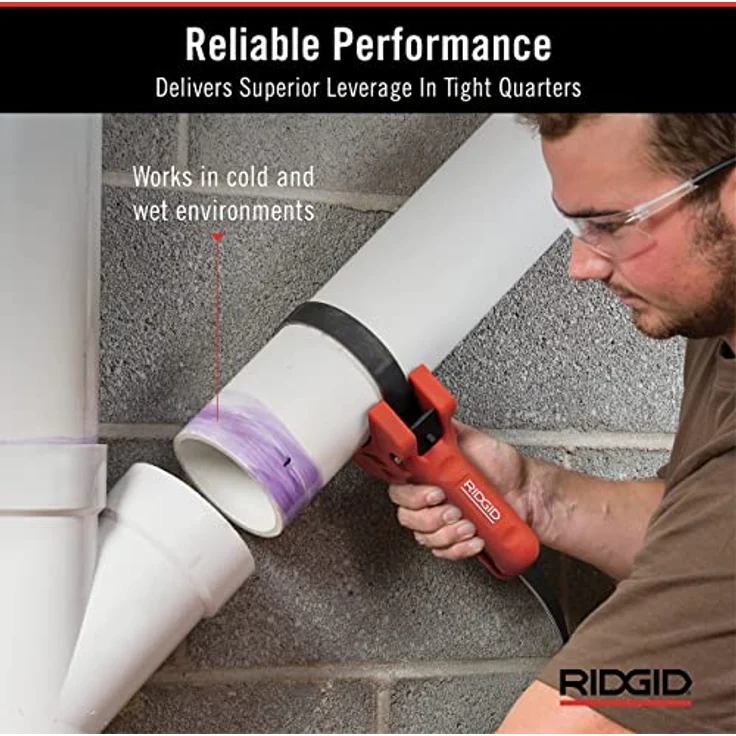 Ridgid Rohrmontagehilfe STRAPLOCK, Zange für Kunststoffrohre, 177 mm, max. Rohr-Ø 220 mm, innovativer Schnellverschluss – Bild 6