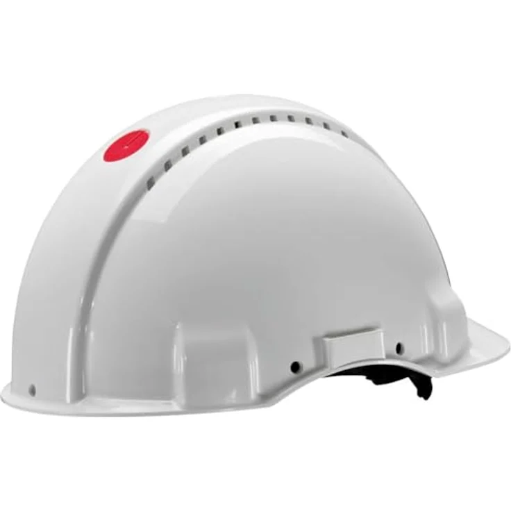 3M G30DUW Peltor Schutzhelm G3000D, ABS, Helm Innenausstattung mit Leder SchWeißband und Pinnlock Verschluss, belüftet, Weiß – Bild 3