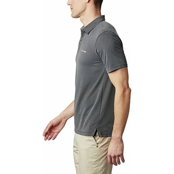 Columbia Nelson Point Polo, Herren Poloshirt aus angenehmem Material, Schwarz, Größe L – Bild 3