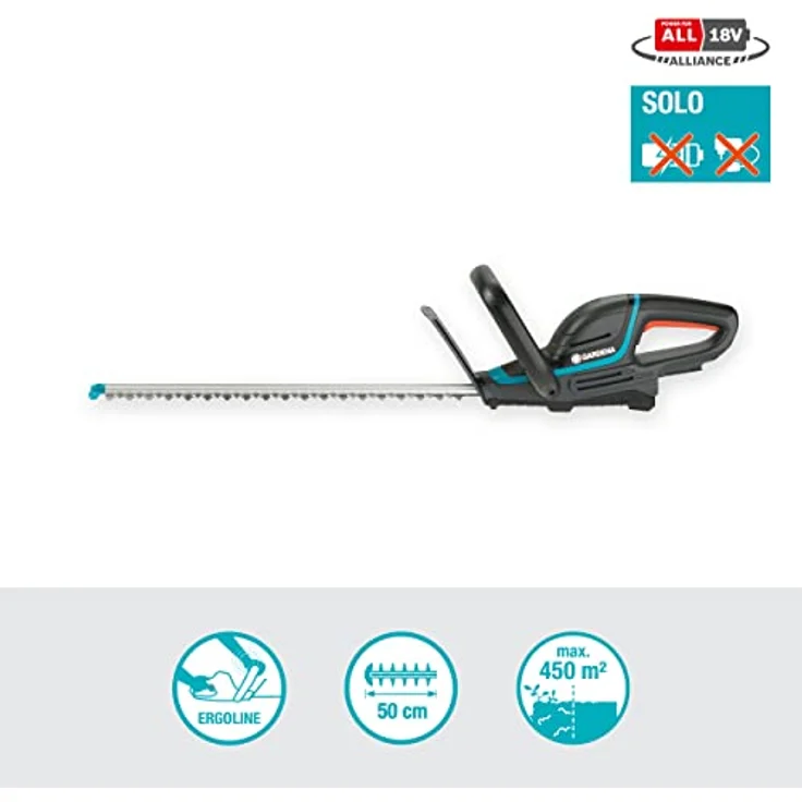 GARDENA 14730-55 Akku-Heckenschere ComfortCut 50-18V-P4A solo - ohne Akku – Bild 8