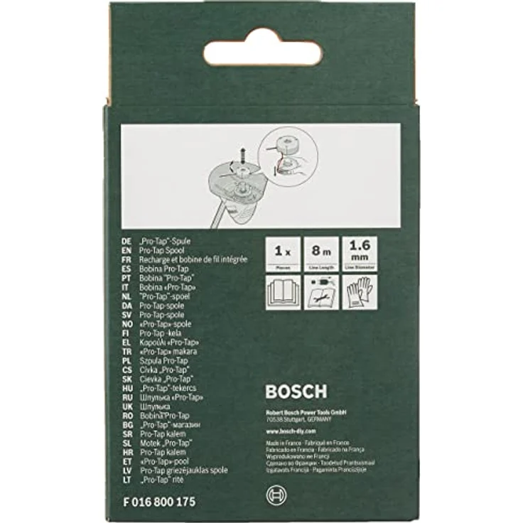 Bosch Ersatz-Trimmerfadenspule Pro-Tap 1,6 mm Durchmesser x 8 m Länge – Bild 2