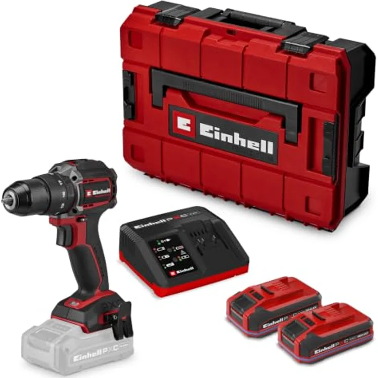 Einhell Professional Akku-Schlagbohrschrauber TP-CD 18/50-C Li-i BL, bürstenloser Motor, 2x3Ah Akkus, kompakt, 50 Nm Drehmoment – Bild 1