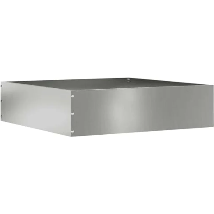 vidaXL Beetumrandung Raseneinfassung, Verzinkter Stahl, Silber, 50 x 50 x 13 cm, wetterfest und langlebig – Bild 1