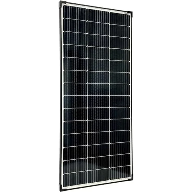 offgridtec MONO-150 V2 Solarmodul, 150 W, monokristallin, 23V, schwarzer Rahmen, 2 Bypass Dioden – Bild 1