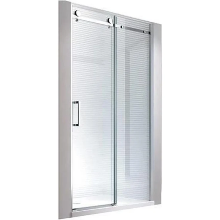 Glaszentrum Hagen Dusch-Einzelschiebetür - 130x195cm Nischentür mit transparentem ESG-Sicherheitsglas – Bild 1