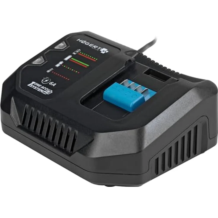HÖGERT TECHNIK Bürstenloser Akku-Bohrhammer Set 18V, 2,0 J Schlagenergie, Meißelfunktion, 4,0 Ah Akku, 4A Ladegerät, Metallgetriebe, LED, für Beton & Metall – Bild 3