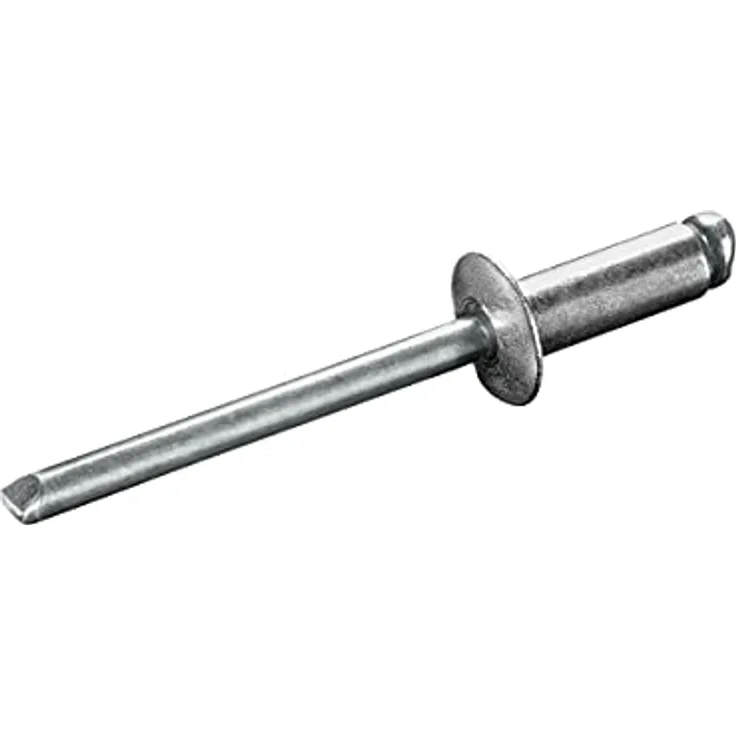 GOEBEL® - 1000 x Flachkopf Blindniete Aluminium/Stahl (Ø x L) 3,0 x 6,0 mm - ISO15977 - Flachkopf Niete - Popniete - STANDARD