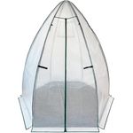 WESTMANN Überwinterungszelt Minze | 200x200x200 cm Weiß| Pflanzenschutz & Foliengewächshaus zum Überwintern von Pflanzen