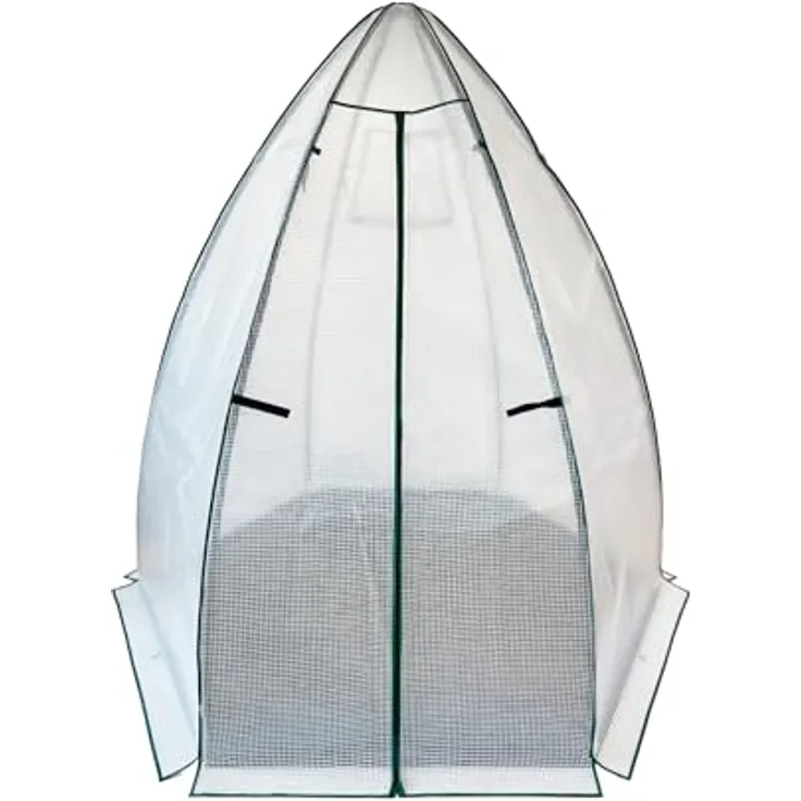 WESTMANN Überwinterungszelt Minze | 200x200x200 cm Weiß| Pflanzenschutz & Foliengewächshaus zum Überwintern von Pflanzen