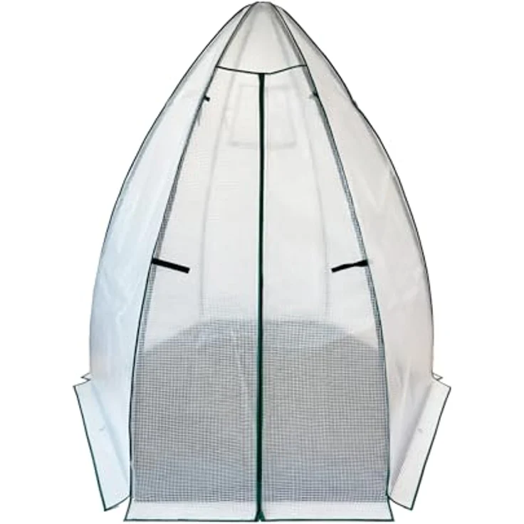 WESTMANN Überwinterungszelt Minze | 200x200x200 cm Weiß| Pflanzenschutz & Foliengewächshaus zum Überwintern von Pflanzen – Bild 1