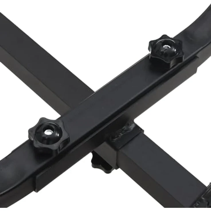 vidaXL SUP-Transportwagen Kajak-Trolley, Aluminium, 90 kg Tragfähigkeit, schwarz/silbern, mit Schaumstoffpolsterung und verstellbarer Breite – Bild 9